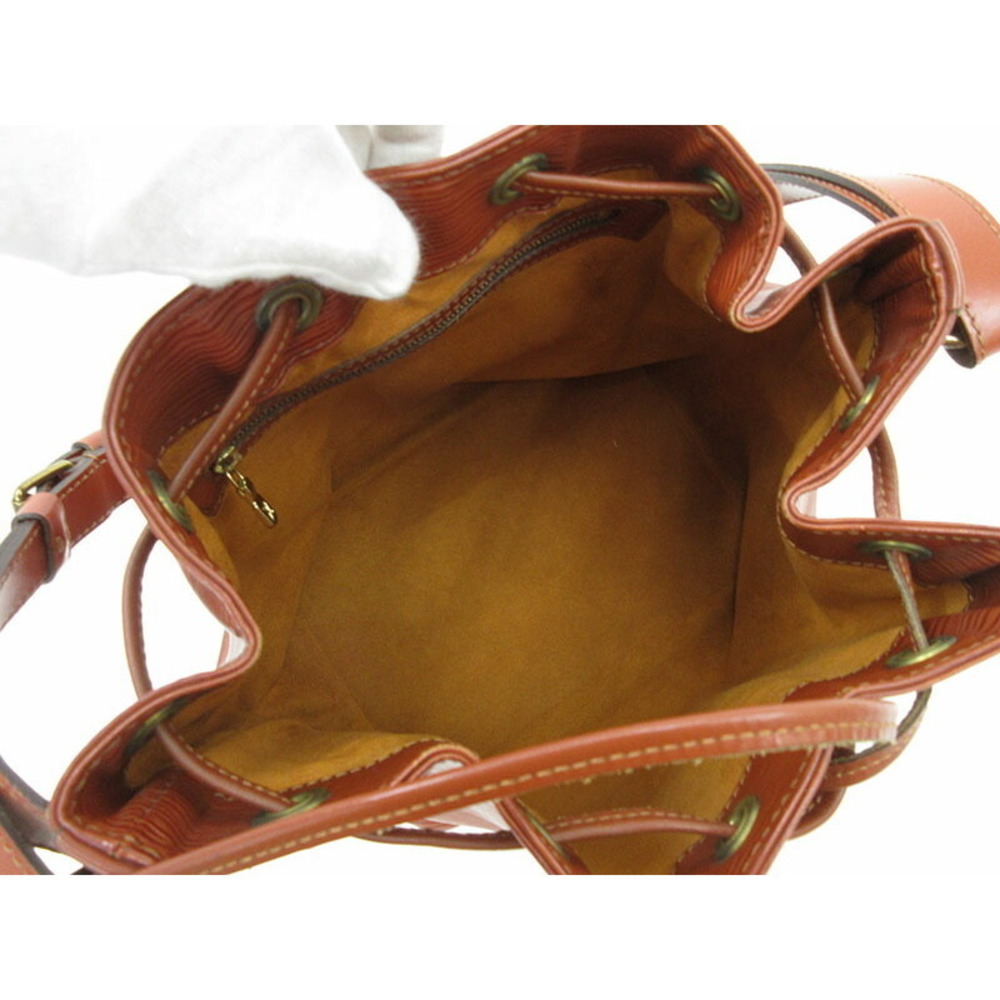 LOUIS VUITTON Epi Petit Noe Drawstring Shoulder Bag Kenya Brown - Picture 10 of 11